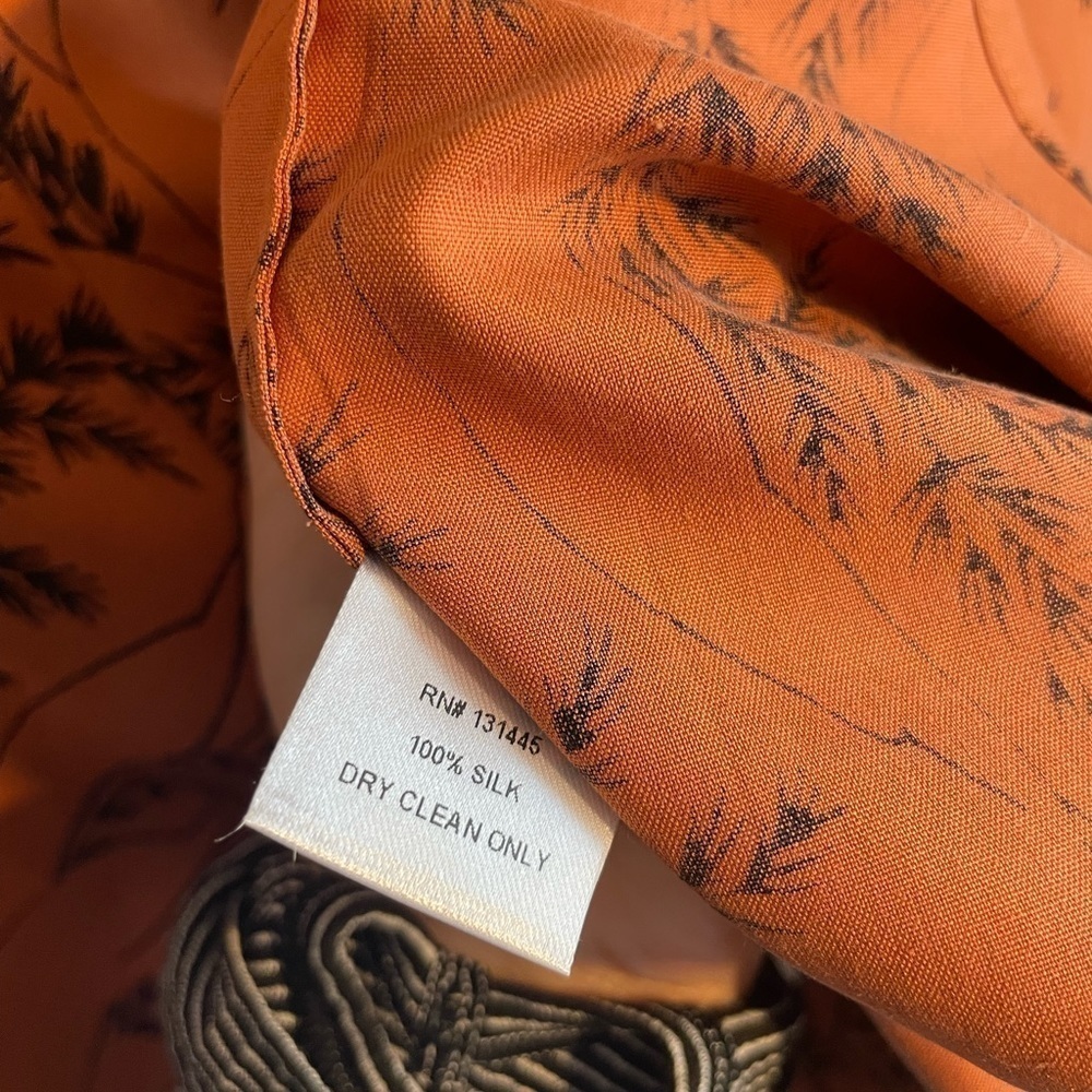 Whit Nyc Forrest Print Blouse Button Up Size P Si… - image 5